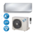 Airwell Harmonia Mirror HDMB-025N-09M22-MR YDAB-025H-09M22 2.64/2.92 kW kondicionierius