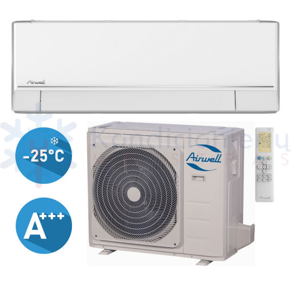 Airwell Nordic HDHC-035N-09M25 YDAC-035R-09M25 3.51/3.95 kW šilumos siurblys