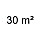 Patalpų plotui iki 30 m²