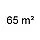 Patalpų plotui iki 65 m²