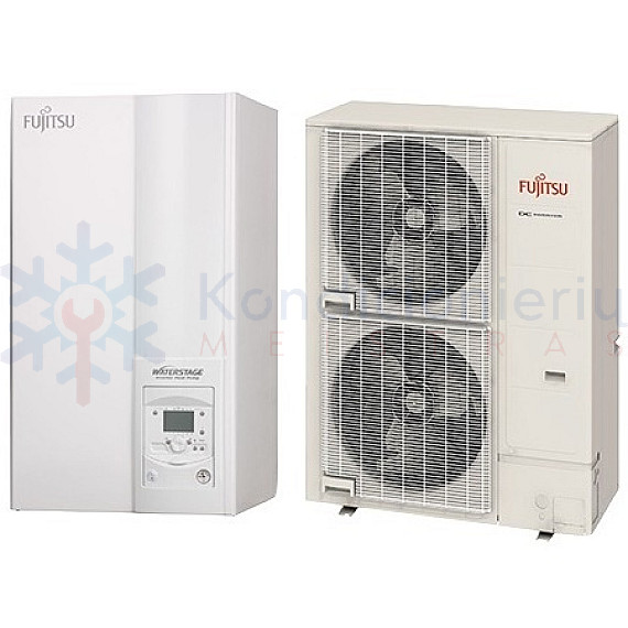 WSYG140DG6-WOYG112LHT Fujitsu 10.8 kW šilumos siurblys oras-vanduo WSYG140DG6-WOYG112LHT Fujitsu 10.8 kW šilumos siurblys oras-vanduo