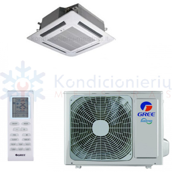 W1GRE-GUD35T/A-T - W1GRE-GUD35W/NhA-T Gree 3.5/3.8 kW kasetinis kondicionierius U-Match