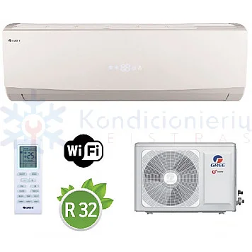 GWH12QCXB-K6DNC2F/ I GWH12AFCK6DNA2F/ O Gree Lomo Nordic 3.51/3.81 kW šilumos siurblys