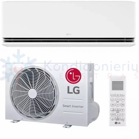 LG Dualcool Premium Deluxe Soft Air bevėjis H24S1D.NS1 H24S1D.U24 6.6/7.5 kW oro kondicionierius