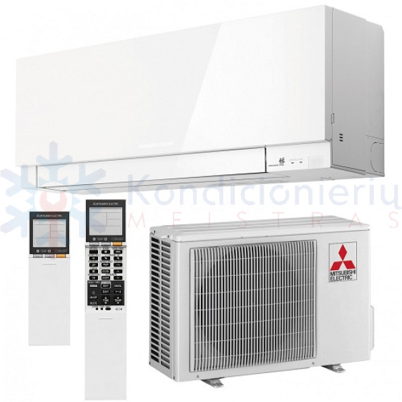 MSZ-EF25VGKW MUZ-EF25VGH Mitsubishi Electric 2.5/3.2 kW oro kondicionierius - šilumos siurblys