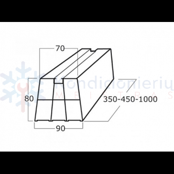 0450SP Plastikinė atrama 45 cm 0450SP Plastikinė atrama 45 cm