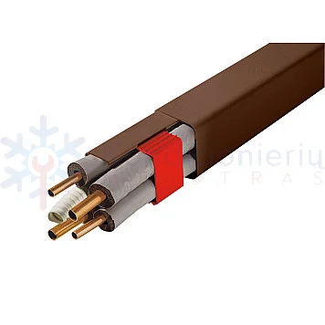 Plastikinis PVC kanalas 0812BCF-M rudos spalvos 80x60