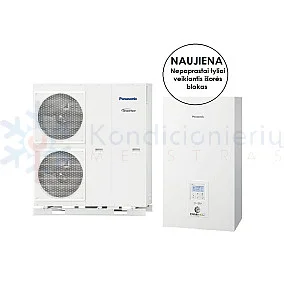 WH-SQC09H3E8 / WH-UQ09HE8 Panasonic Bi-Bloc T-CAP 9.0 kW oras-vanduo šilumos siurblys