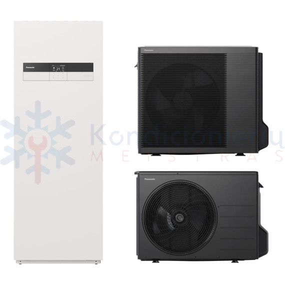 WH-ADC0309K6E5 / WH-UDZ07KE5 Panasonic K kartos 7.0 kW oras-vanduo šilumos siurblys su integruota vandens talpa