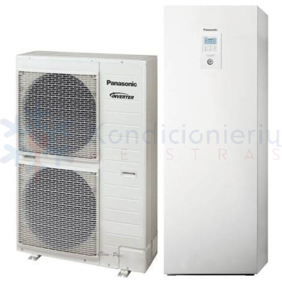 WH-ADC0916H9E8 / WH-UX12HE8 Panasonic T-CAP 12.0 kW oras-vanduo šilumos siurblys su integruota vandens talpa