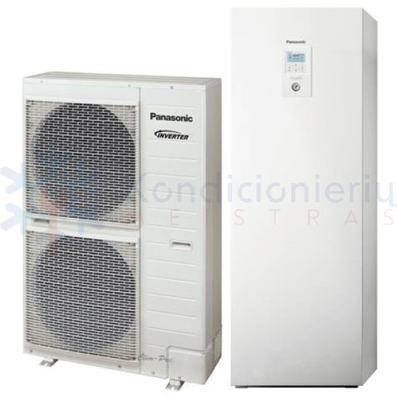 WH-ADC0916H9E8 / WH-UD16HE8 Panasonic 16.0 kW oras-vanduo šilumos siurblys su integruota vandens talpa 3 f