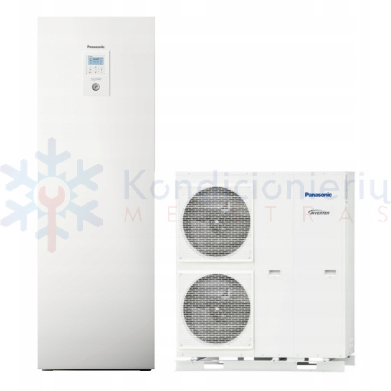 WH-ADC0916H9E8 / WH-UQ16HE8 Panasonic T-CAP 16.0 kW Super tylus oras-vanduo šilumos siurblys su integruota vandens talpa