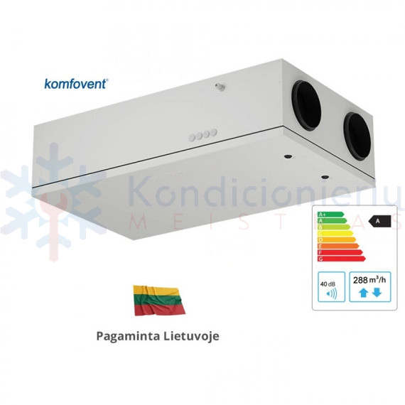Rekuperatorius KOMFOVENT Domekt R 300 F C8 L/A F7/M5 Rekuperatorius KOMFOVENT Domekt R 300 F C8 L/A F7/M5