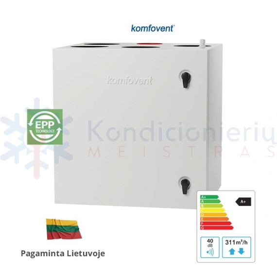 Rekuperatorius KOMFOVENT Domekt R 300 V C8 L/A F7/M5