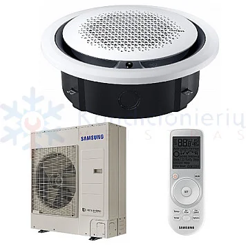 AC100RN4PKG/EU-AC100RXADKG/EU Samsung 360 kasetinio tipo 10.0/11.2 kW šilumos siurblys