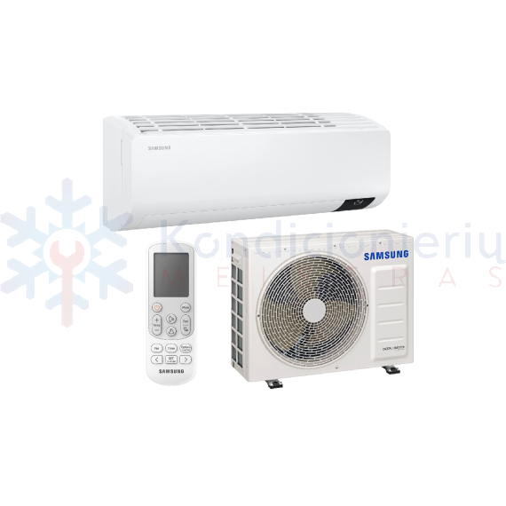 AR09TXFZBWKNEE-AR09TXFZBWKXEE Samsung Nordic Essential 2.5/3.2 kW šilumos siurblys