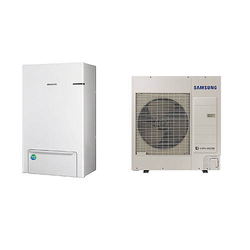 AE090RNYDEG/EU-AE090RXEDEG/EU SAMSUNG 9.0/8.7 kW split (be tūrinio šildytuvo) oras-vanduo šilumos siurblys