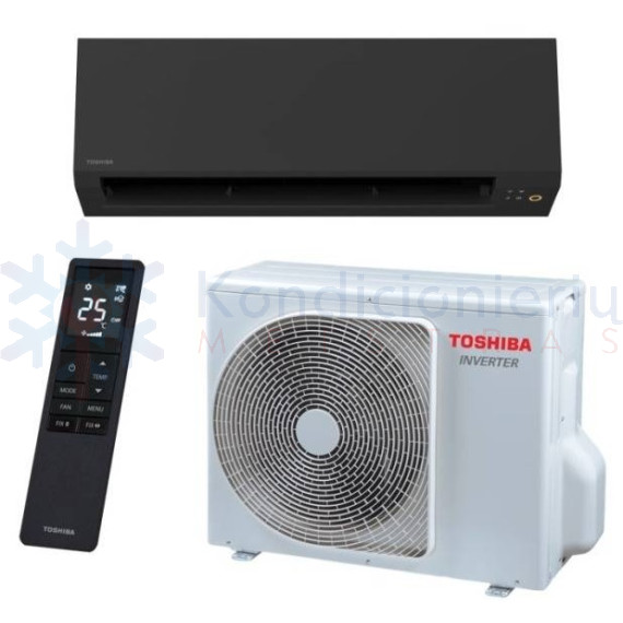 Toshiba Polar+ Black RAS-35G3KVSGB-ND - RAS-35J2AVSG-ND1 3.5/4.2 kW šilumos siurblys