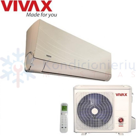 ACP-12CH35AEVI VIVAX 3.52/3.81 kW oro kondicionierius - šilumos siurblys