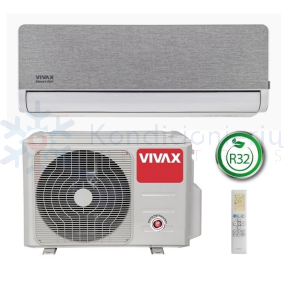 ACP-12CH35AEHI Silver VIVAX 3.5/3.8 kW oro kondicionierius - šilumos siurblys