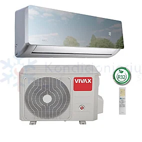 ACP-12CH35AERI Silver Mirror VIVAX 3.5/3.8 kW oro kondicionierius - šilumos siurblys