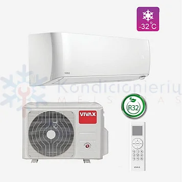 ACP-12CH35AEYIs VIVAX 3.5/4.3 kW oro kondicionierius - šilumos siurblys