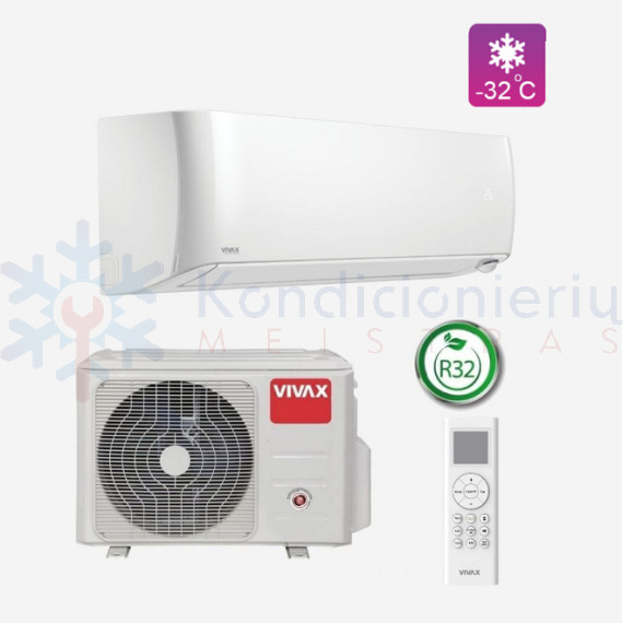 ACP-12CH35AEYIs VIVAX 3.5/4.3 kW oro kondicionierius - šilumos siurblys