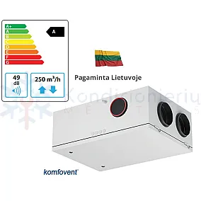 Rekuperatorius KOMFOVENT Domekt R 250 F C6 L/AZ F7/M5