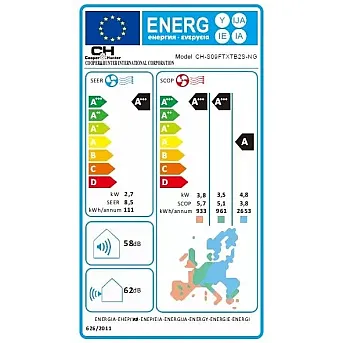 CH-S09FTXTB2S-NG ICY 3 Cooper and Hunter 2.6/3.0 kW šilumos siurblys