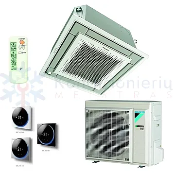 FFA25A9-RXM25R9 DAIKIN kasetinis Fully Flat Compact 2.5/3.2 kW kondicionierius - šilumos siurblys