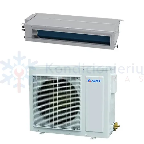 GUD50PS/A-T GUD50W/NhA-T Gree 5.0/5.5 kW ortakinis - kanalinis kondicionierius U-Match