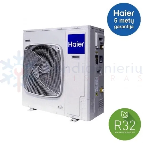 AU082FYCRA(HW) + YR-E27 + ATW-A01 HAIER 8 kW šilumos siurblys oras - vanduo