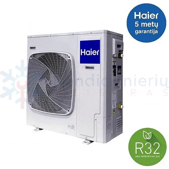 AU052FYCRB(HW) + YR-E27 + ATW-A01 HAIER 5 kW šilumos siurblys oras - vanduo