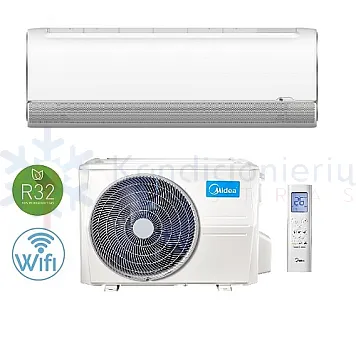 MSFAAU-09HRFN8-QRD6GW - MOX230-09HFN8-QRD6GW-B Midea Breezeless+ 2.6/3.8 kW šilumos siurblys