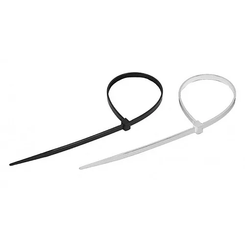 Tvirtinimo dirželiai balti 100 vnt. 290x4.5