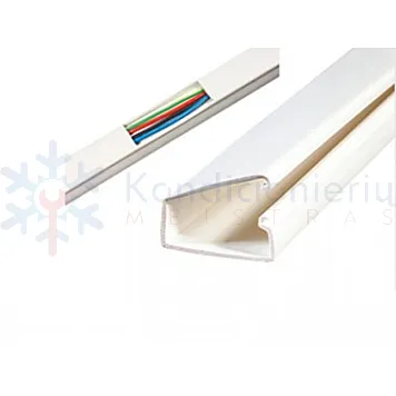 Plastikinis lipnus PVC kanalas 12.5 x 12.5  el. kabeliui 