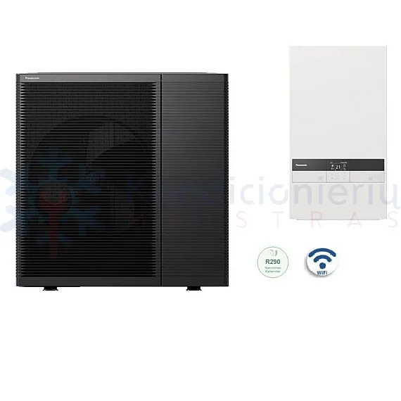 WH-SDC0509L6E5 / WH-WDG09LE5 Panasonic Bi-Bloc vienfazis L kartos 9.0 kW oras-vanduo šilumos siurblys
