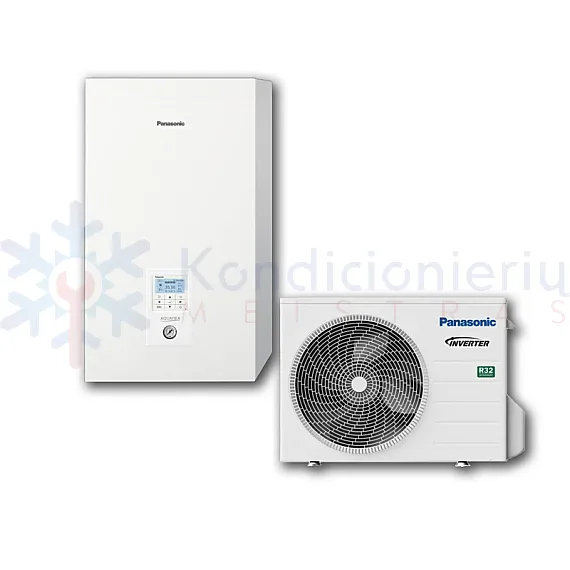 WH-SDC0709J3E5 / WH-UD09JE5 Panasonic Bi-Bloc 1F 9.0 kW oras-vanduo šilumos siurblys