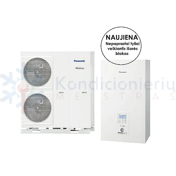 WH-SQC09H3E8 / WH-UQ09HE8 Panasonic Bi-Bloc T-CAP 9.0 kW oras-vanduo šilumos siurblys