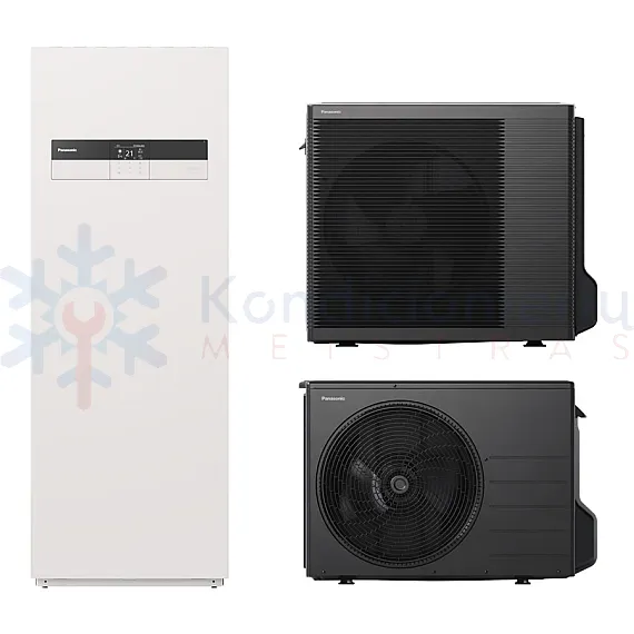 WH-ADC0309K6E5 / WH-UDZ03KE5 Panasonic K kartos 3.0 kW oras-vanduo šilumos siurblys su integruota vandens talpa