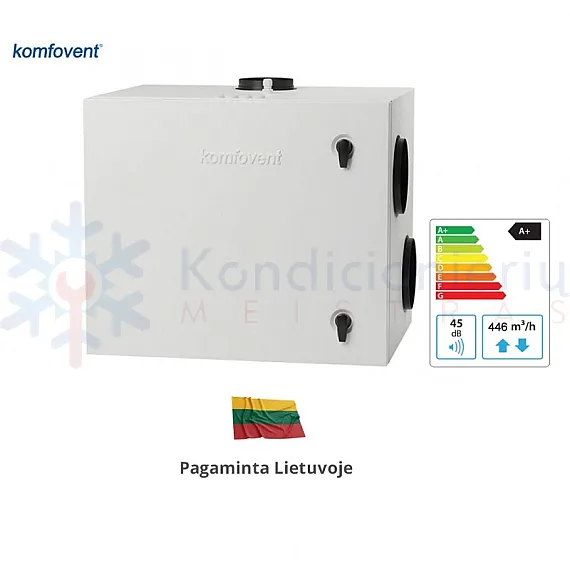 Rekuperatorius KOMFOVENT Domekt R 400 H C6M L/A F7/M5