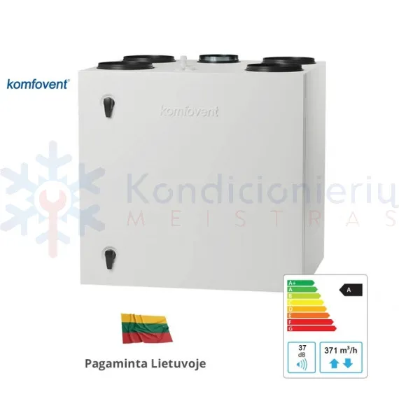 Rekuperatorius KOMFOVENT Domekt R 400 V C6M L/AZ F7/M5