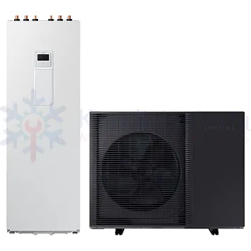 Samsung EHS Mono HT Quiet ClimateHub 260 l 12 kW trifazis oras-vanduo šilumos siurblys AE120BXYDGG/EU + AE260CNWMGG/EU + MWR-WW10KN