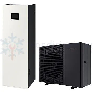 Samsung EHS Mono HT Quiet ClimateHub AI Home 200 l 12 kW trifazis oras-vanduo šilumos siurblys AE120BXYDGG/EU + AE200DNWMPK/EU