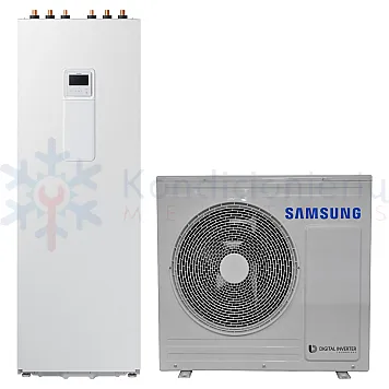 Samsung EHS Mono R32 ClimateHub 260 l 12 kW trifazis oras-vanduo šilumos siurblys AE120RXYDGG/EU + AE260CNWMGG/EU + MWR-WW10KN