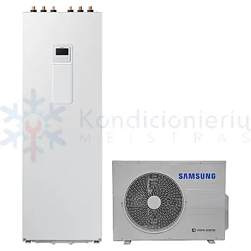 Samsung EHS Split R32 ClimateHub 260 l 4,4 kW oras-vanduo šilumos siurblys AE040RXEDEG/EU + AE260RNWSEG/EU + MWR-WW10KN