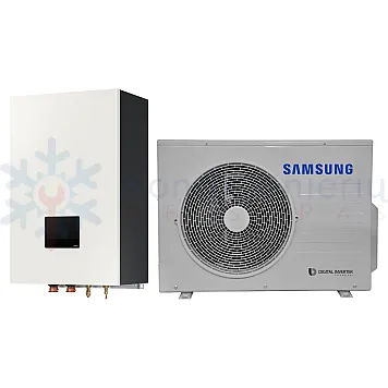 Samsung EHS Split R32 Hydro AI Home 4,4 kW oras-vanduo šilumos siurblys AE040RXEDEG/EU + AE160DNYSPG/EU