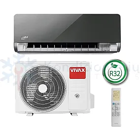 ACP-12CH35AEHI Gray Mirror VIVAX 3.5/3.8 kW oro kondicionierius - šilumos siurblys
