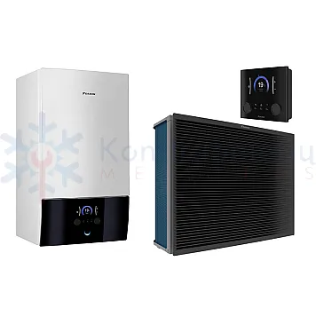 ELBH12E6V - ERRA08EW1 Daikin Altherma 3 R MT sieninis 7.95 kW oras-vanduo šilumos siurblys
