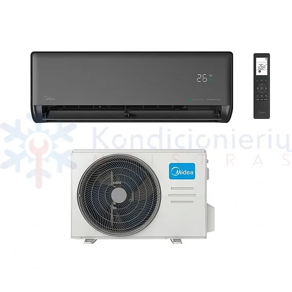 Midea EZ 2.6/2.9 kW šilumos siurblys (antracito spalva) | EZB-09RD6-I - EZ-09RD6H-O